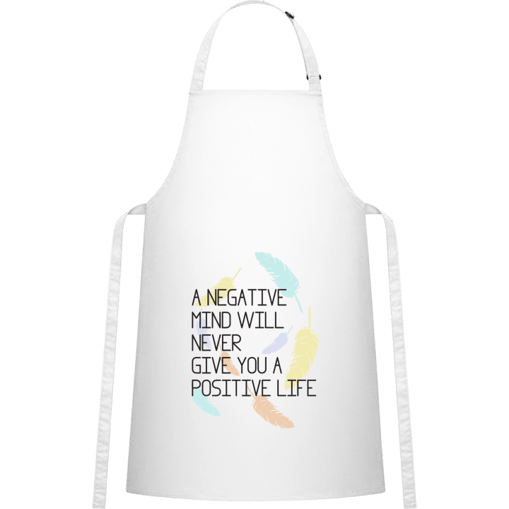 Negative mind positive life Kitchen Apron contain pic