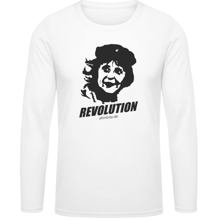 Merkel Revolution T-shirt à manches longues contain pic