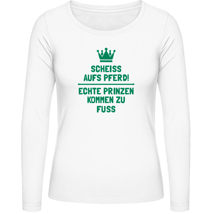 Echte Prinzen kommen zu Fuss T-shirt à manches longues pour femmes contain pic