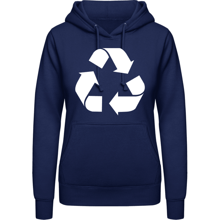 Recycling Sudadera con capucha para mujer contain pic