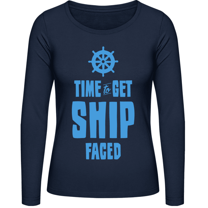 Time To Get Ship Faced Langermet skjorte for kvinner 0 image