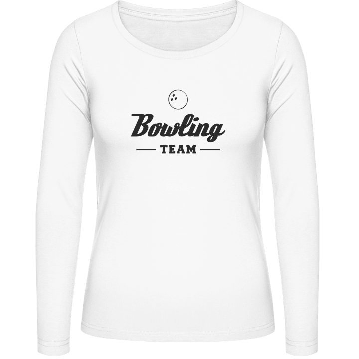 Bowling Team Langermet skjorte for kvinner contain pic