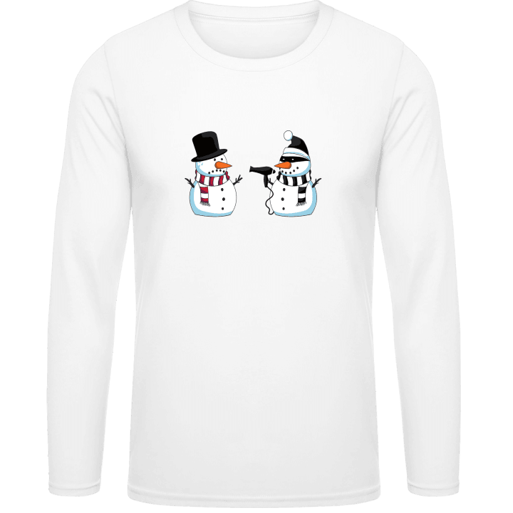Snowman Attack Långärmad skjorta contain pic
