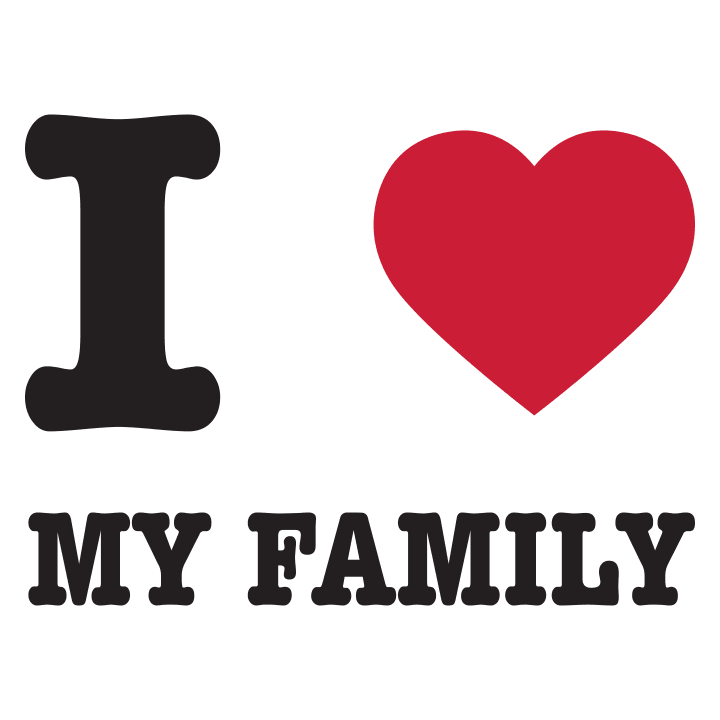 I Love My Family Vrouwen T-shirt 0 image