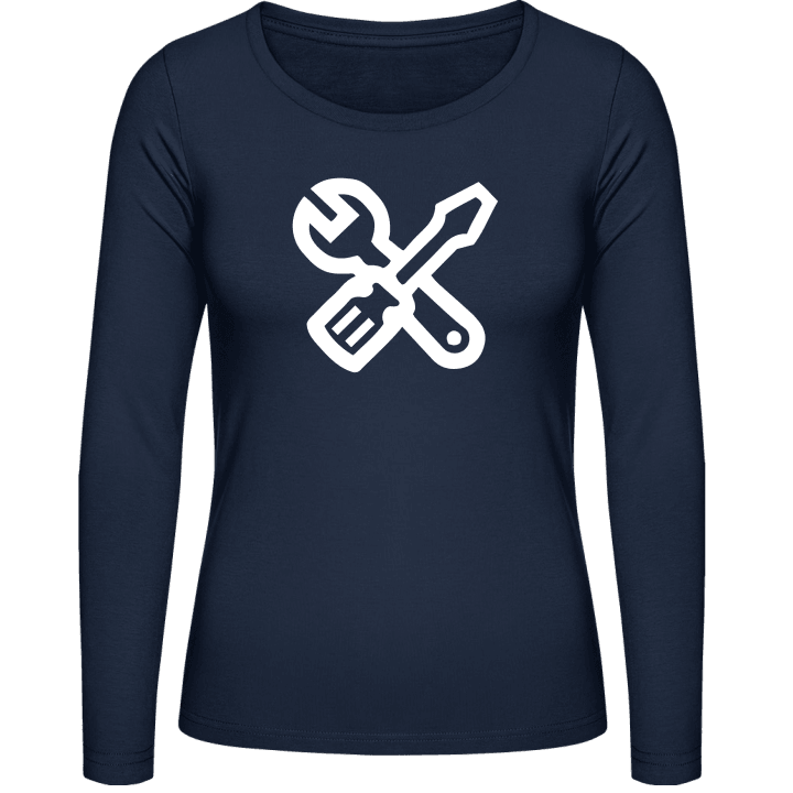 Monkey Wrench and Screwdriver T-shirt à manches longues pour femmes 0 image