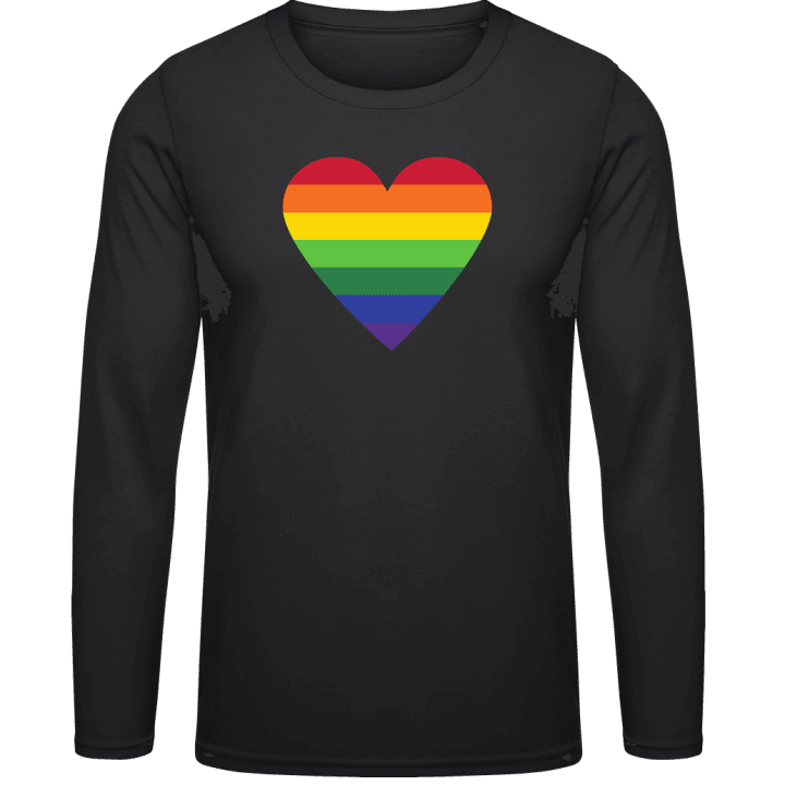 Rainbow Heart Stripes Camicia a maniche lunghe contain pic