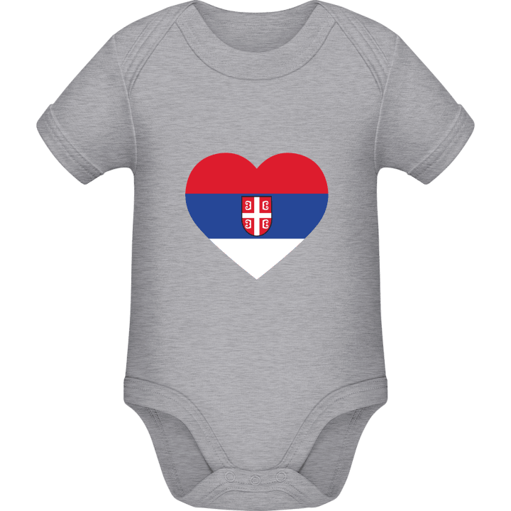 Serbia Heart Flag Baby romper kostym contain pic