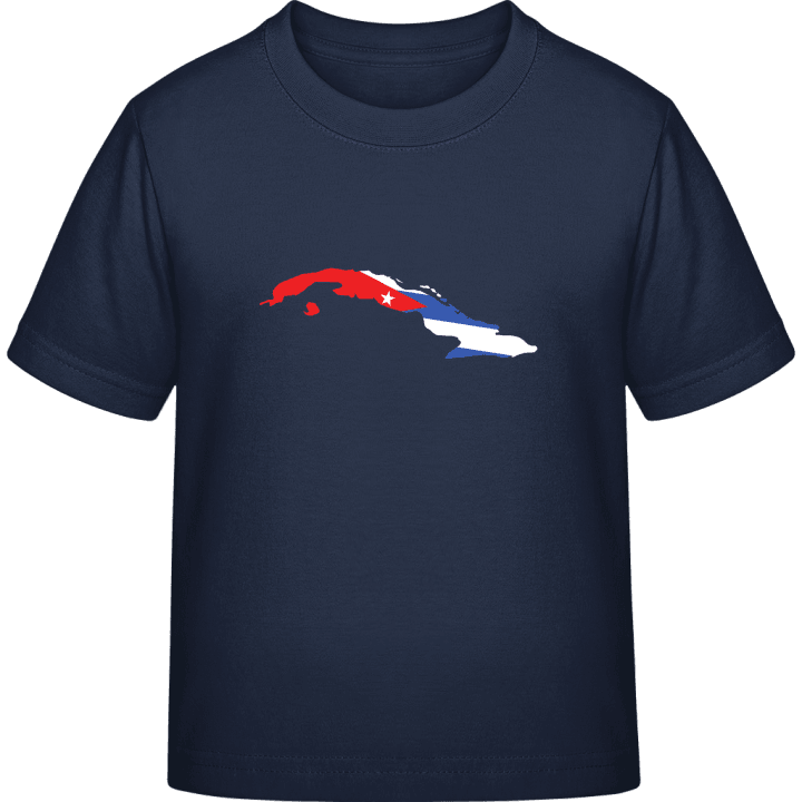 Cuba Map T-shirt för barn contain pic