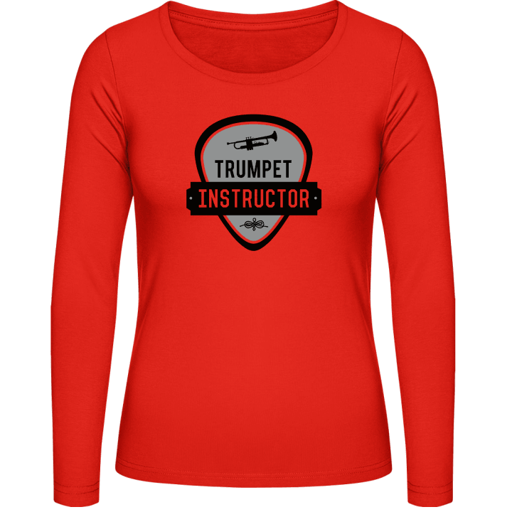 Trumpet Instructor T-shirt à manches longues pour femmes contain pic