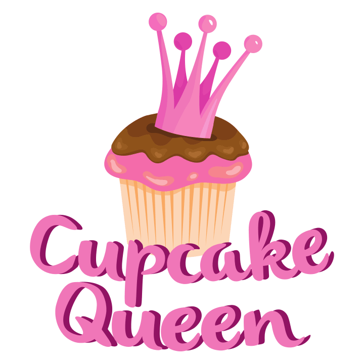 Cupcake Queen Illustration Hoodie för kvinnor 0 image