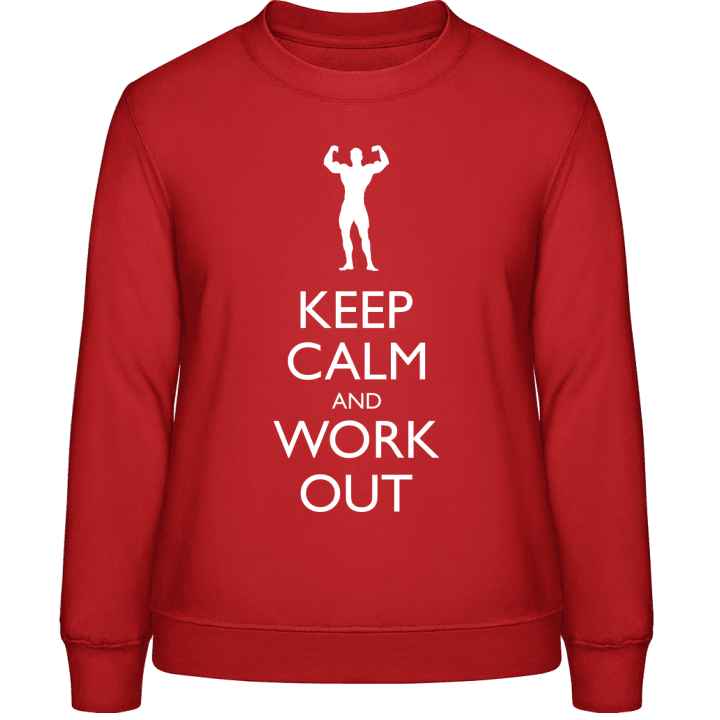 Keep Calm and Work Out Sweatshirt för kvinnor contain pic