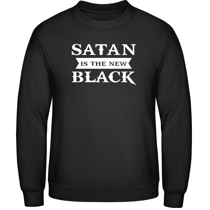 Satan Is The New Black Sudadera contain pic