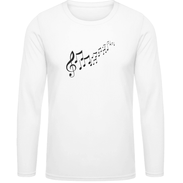 Dancing Music Notes T-shirt à manches longues contain pic