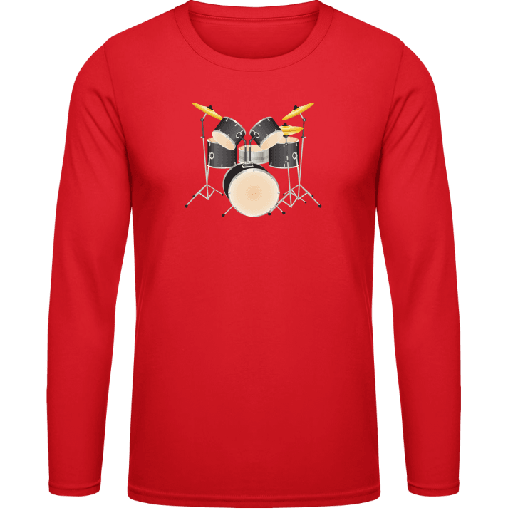Drums Illustration Shirt met lange mouwen contain pic