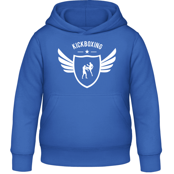 Kickboxing Winged Kids Hoodie contain pic