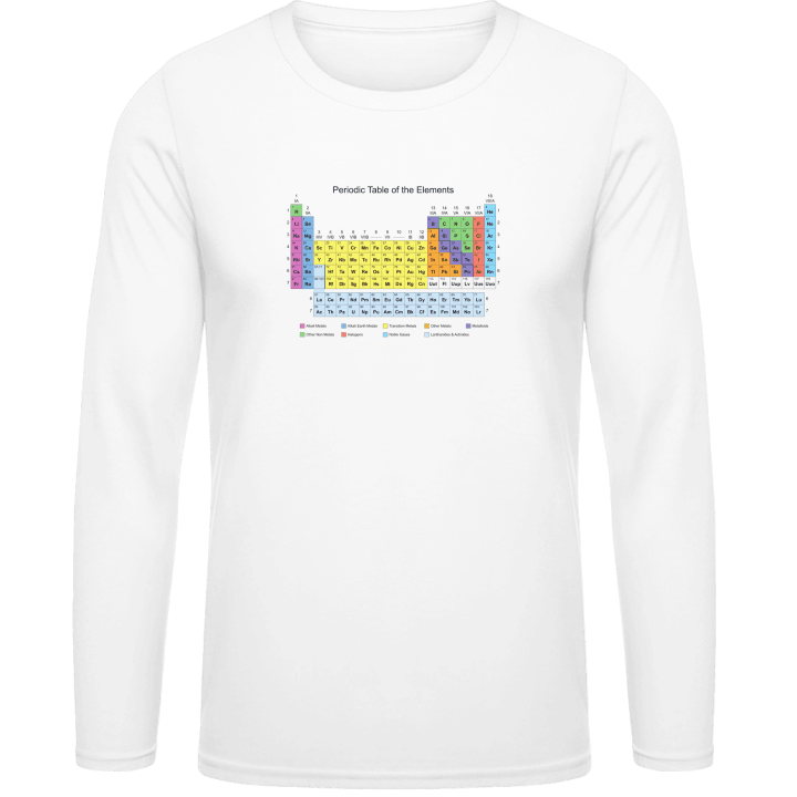 Periodic Table of the Elements Camicia a maniche lunghe contain pic