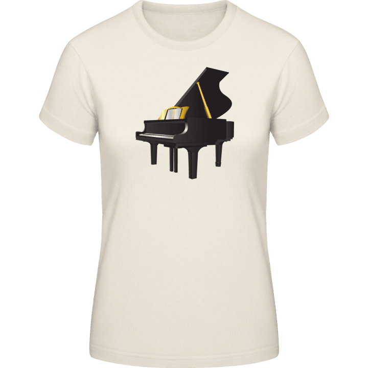 Piano Illustration T-skjorte for kvinner contain pic