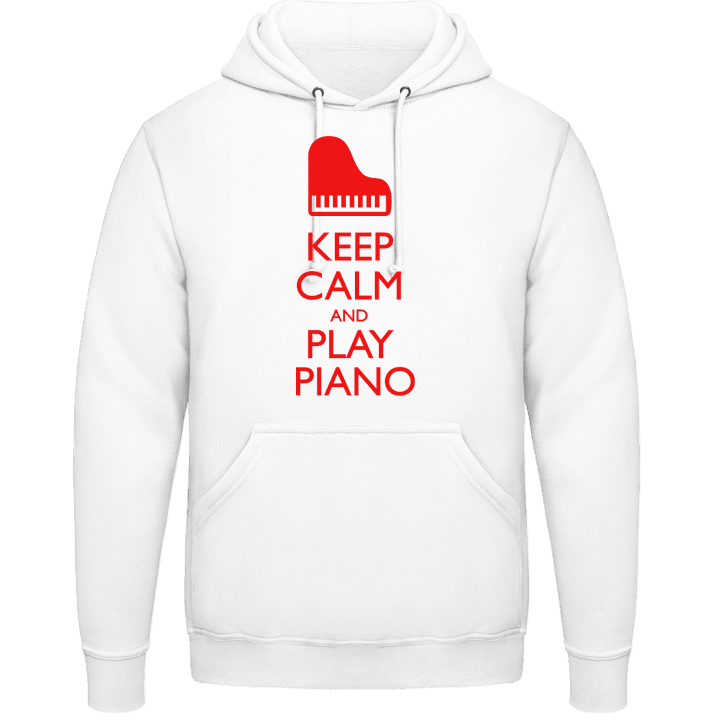 Keep Calm And Play Piano Felpa con cappuccio contain pic