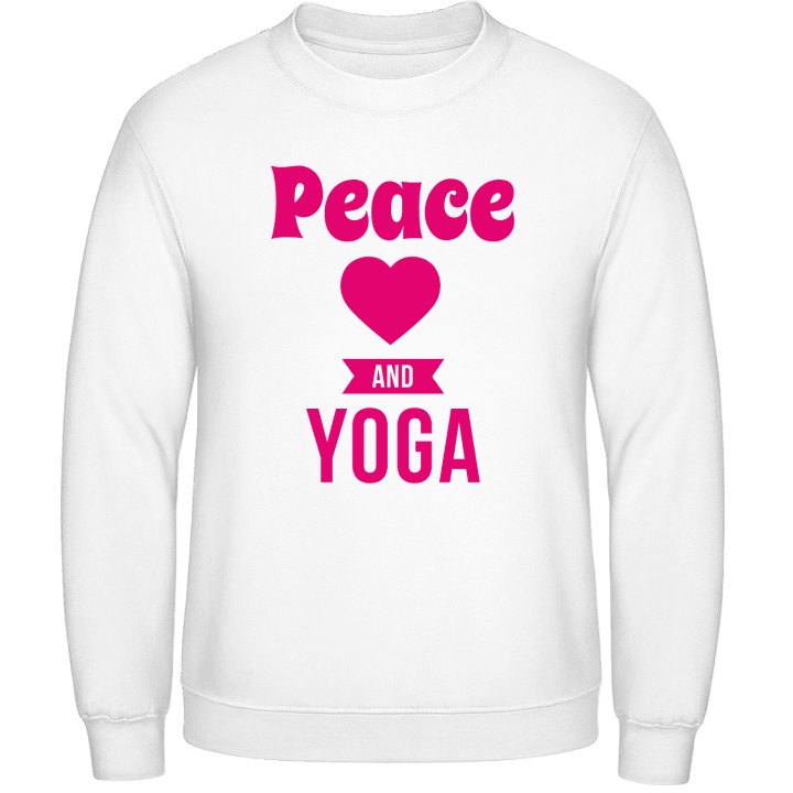 Peace Love Yoga Felpa contain pic
