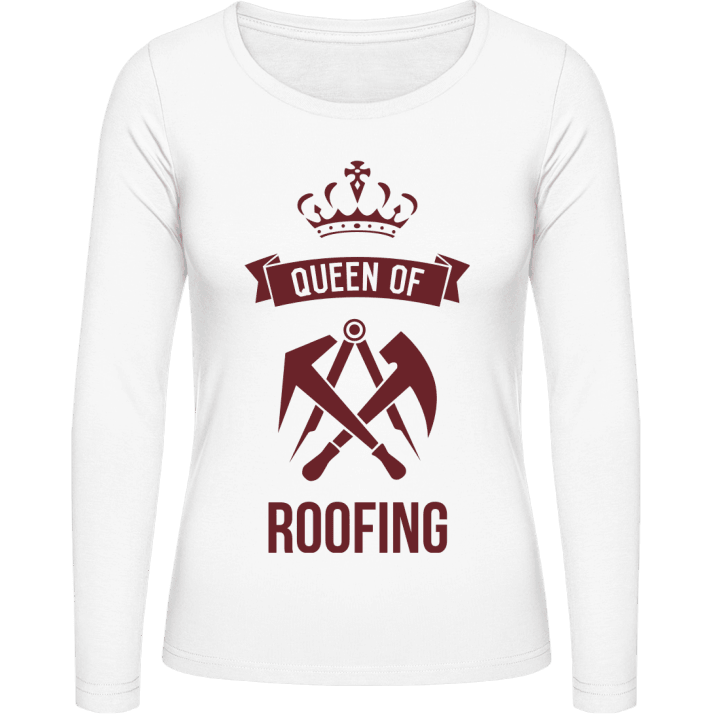 Queen Of Roofing T-shirt à manches longues pour femmes contain pic