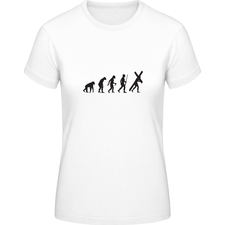 Christian Evolution T-skjorte for kvinner contain pic