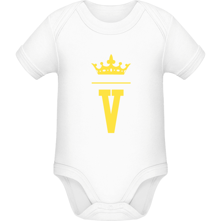 V Name Initial Baby Strampler 0 image