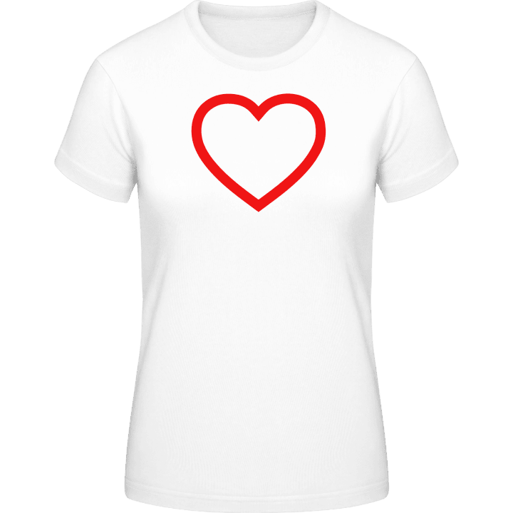 Heart Outline T-shirt för kvinnor 0 image