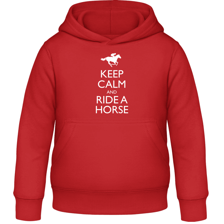 Keep Calm And Ride a Horse Felpa con cappuccio per bambini contain pic