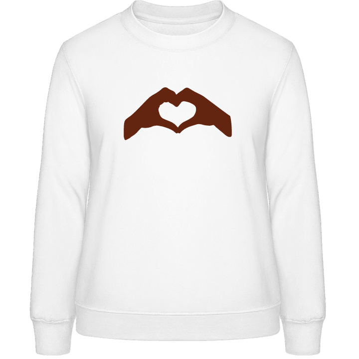 Heart Hands Frauen Sweatshirt contain pic