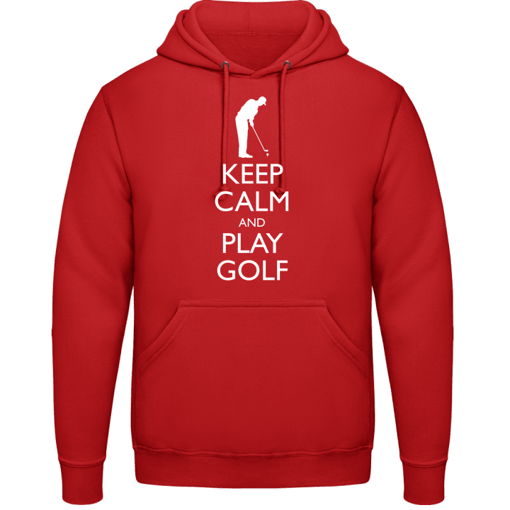 Keep Calm And Play Golf Felpa con cappuccio contain pic