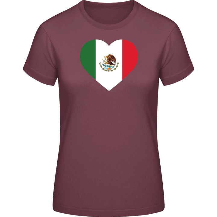 Mexico Heart Flag Vrouwen T-shirt 0 image