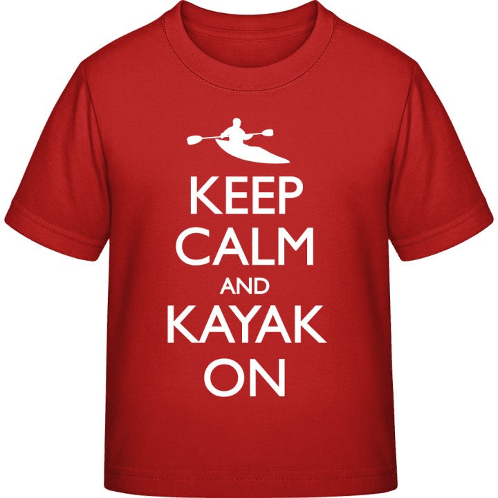 Keep Calm And Kayak On Maglietta per bambini contain pic