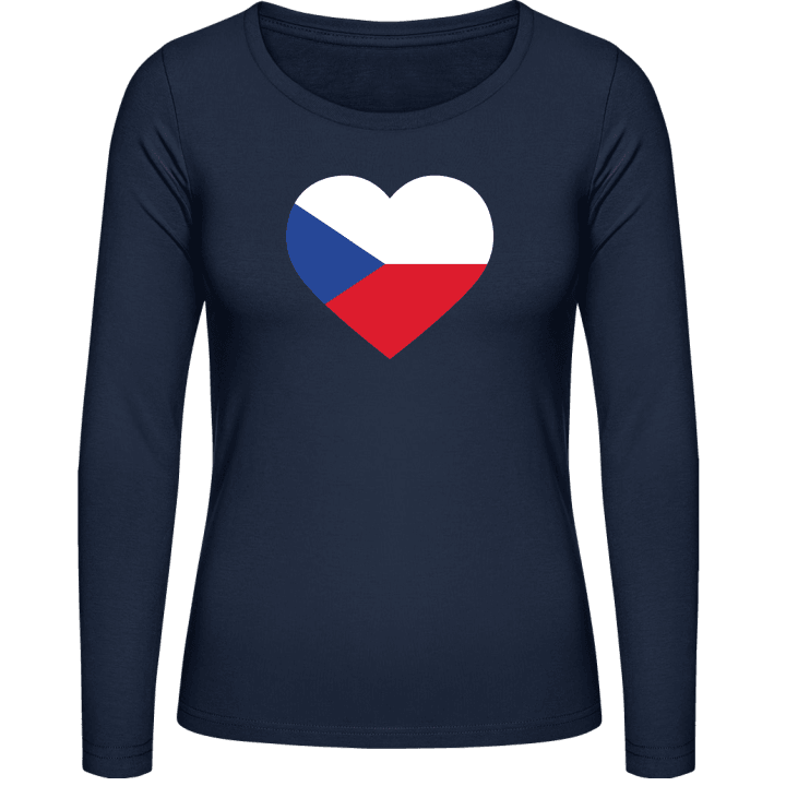 Czech Heart Camisa de manga larga para mujer contain pic