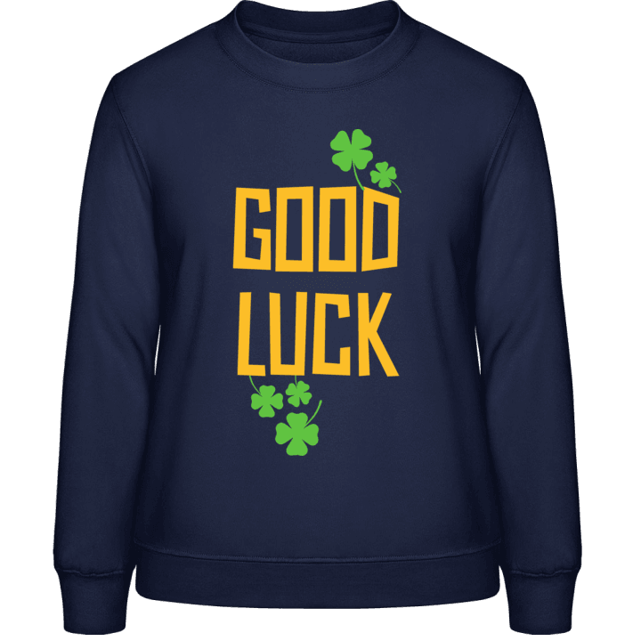 Good Luck Clover Sweatshirt för kvinnor contain pic