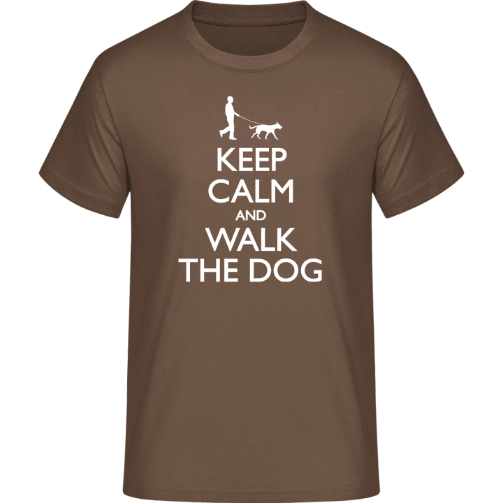 Keep Calm and Walk the Dog Man T-Shirt 0 image