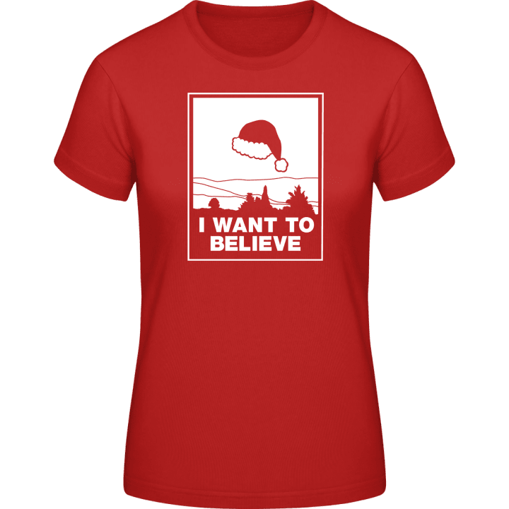 I Want To Believe In Santa Vrouwen T-shirt 0 image
