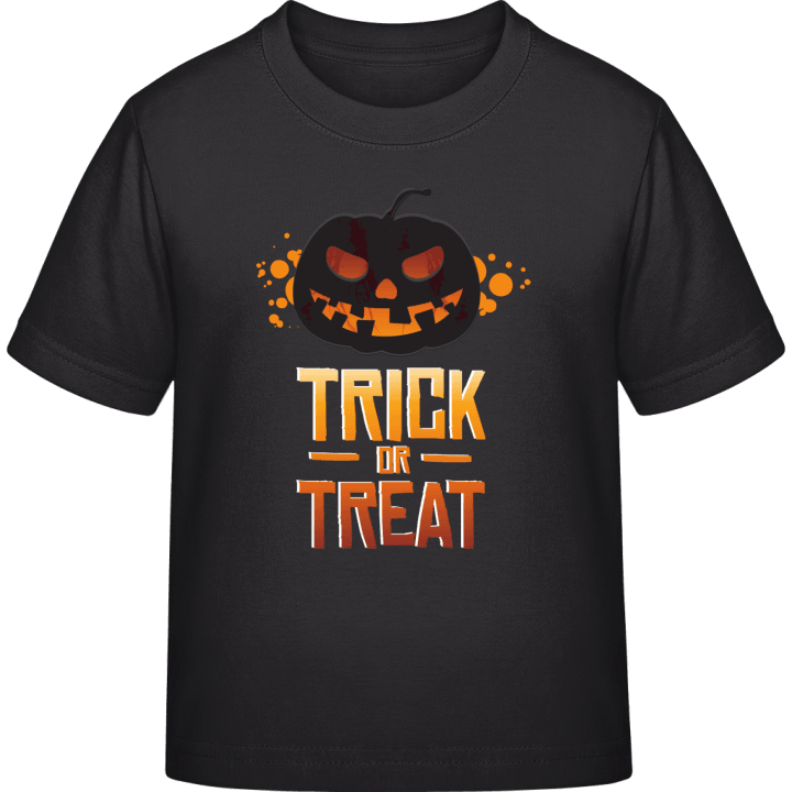 Black Pumpkin Trick Or Treat T-skjorte for barn 0 image