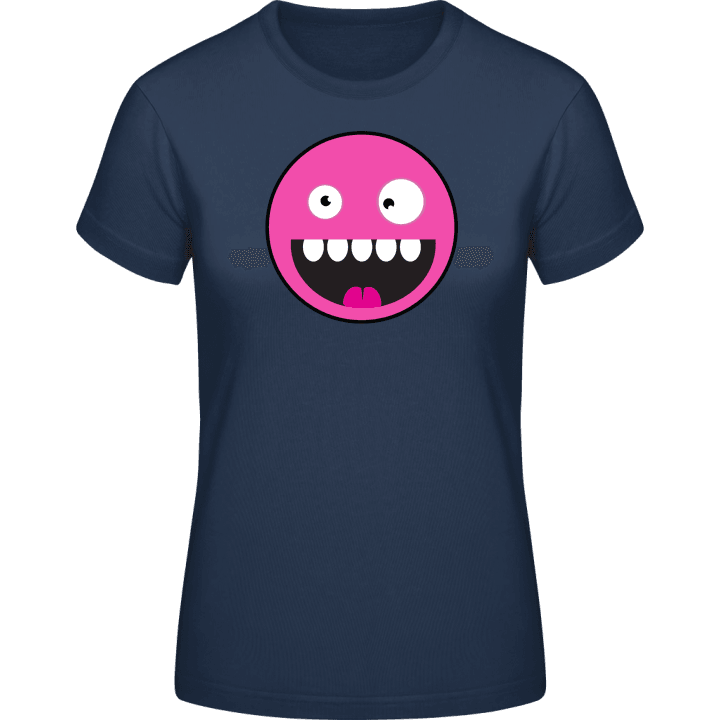 Cute Monster Smiley Face T-shirt för kvinnor 0 image