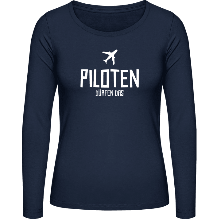 Piloten dürfen das Vrouwen Lange Mouw Shirt 0 image