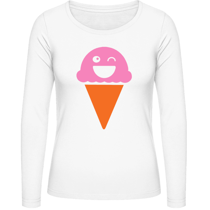 Ice Cream Langermet skjorte for kvinner contain pic