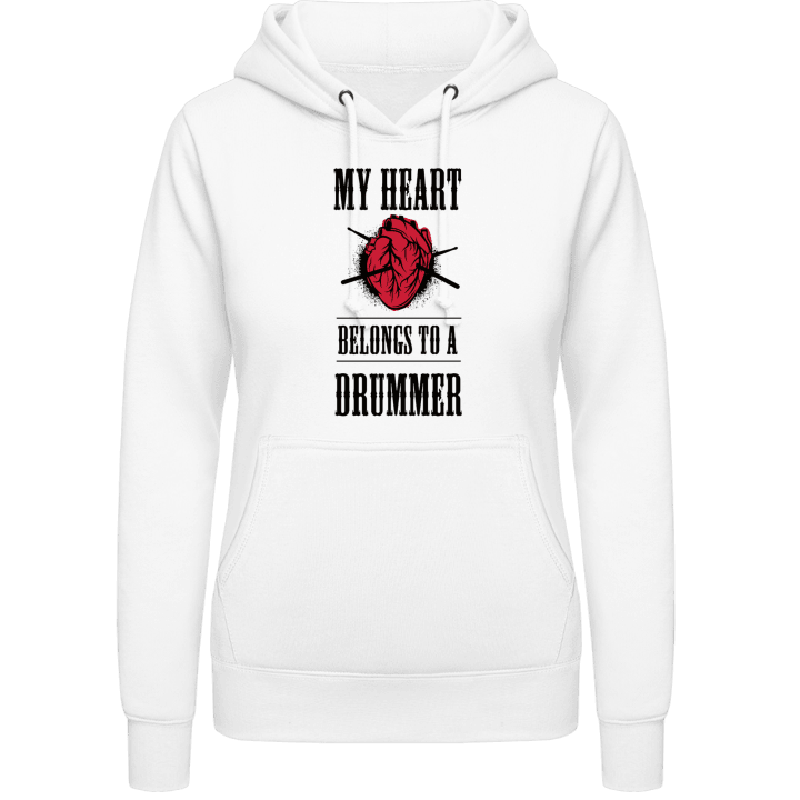 My Heart Belongs To A Drummer Vrouwen Hoodie contain pic