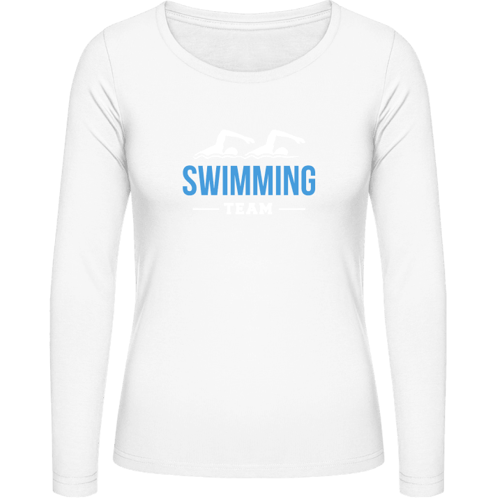 Swimming Team Langermet skjorte for kvinner contain pic