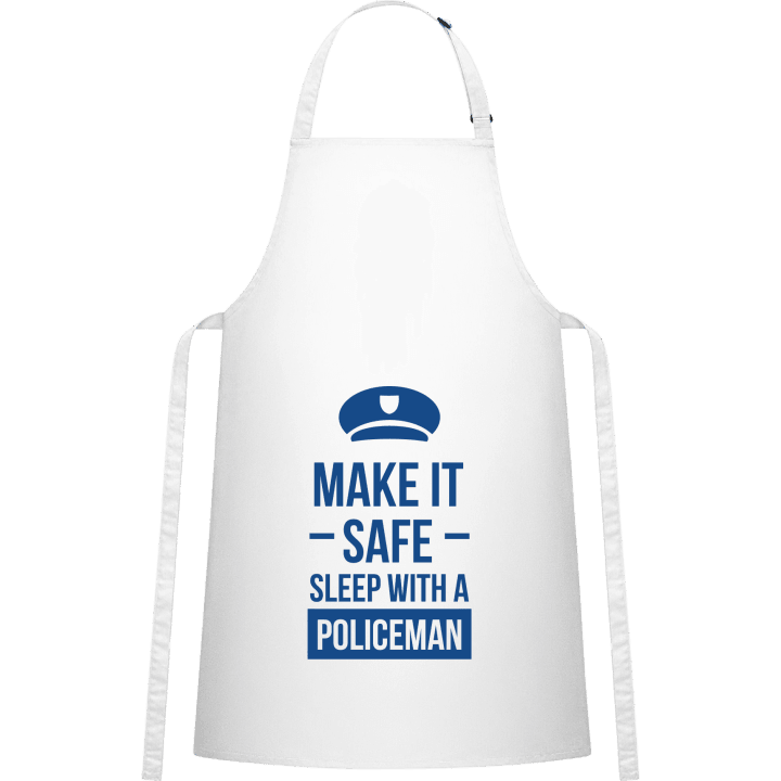 Make It Safe Sleep With A Policeman Delantal de cocina contain pic