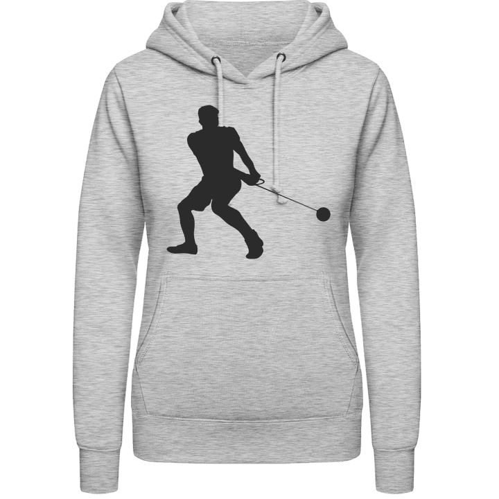 Hammer Throw Silhouette Vrouwen Hoodie contain pic