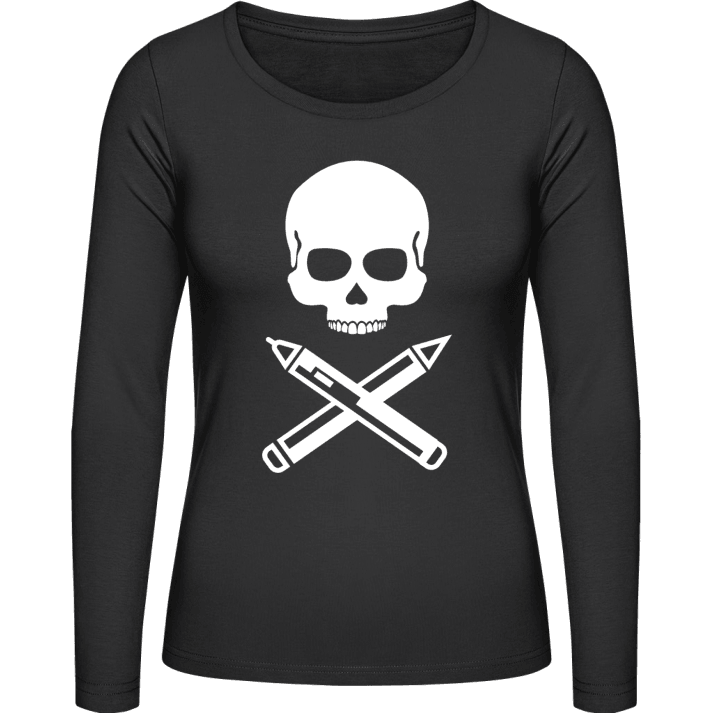 Writer Skull Vrouwen Lange Mouw Shirt 0 image
