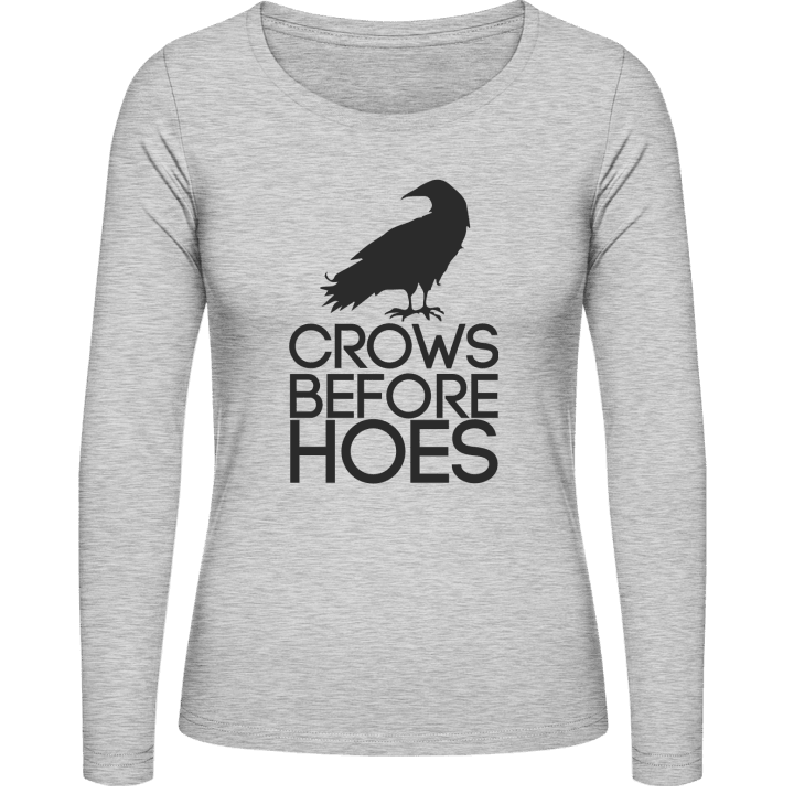 Crows Before Hoes Design Camicia donna a maniche lunghe 0 image