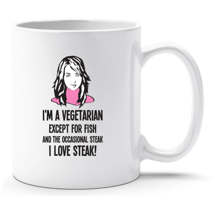 Vegetarian Except For Fish And Steak Tasse 0 image