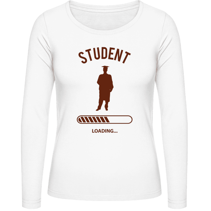 Student Loading T-shirt à manches longues pour femmes contain pic