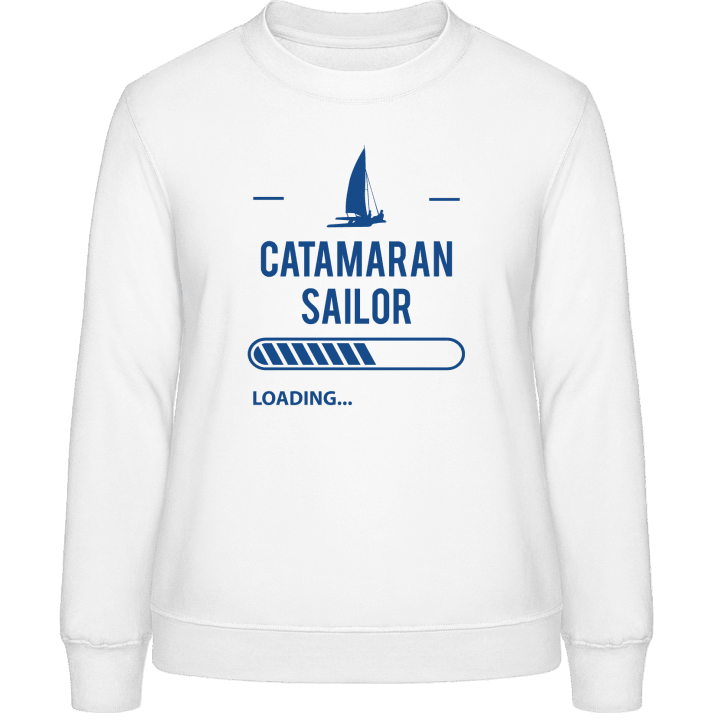 Catamaran Sailor Loading Sweatshirt för kvinnor contain pic