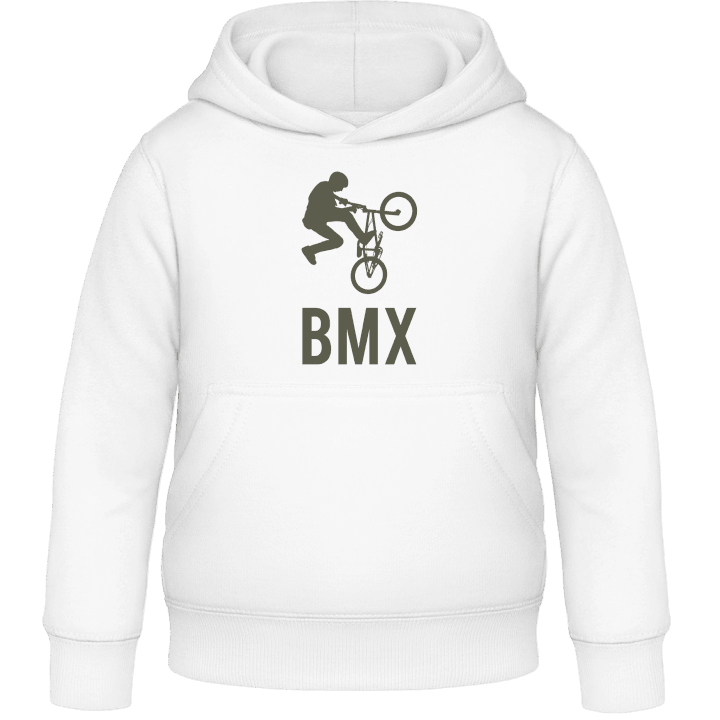BMX Biker Jumping Felpa con cappuccio per bambini contain pic
